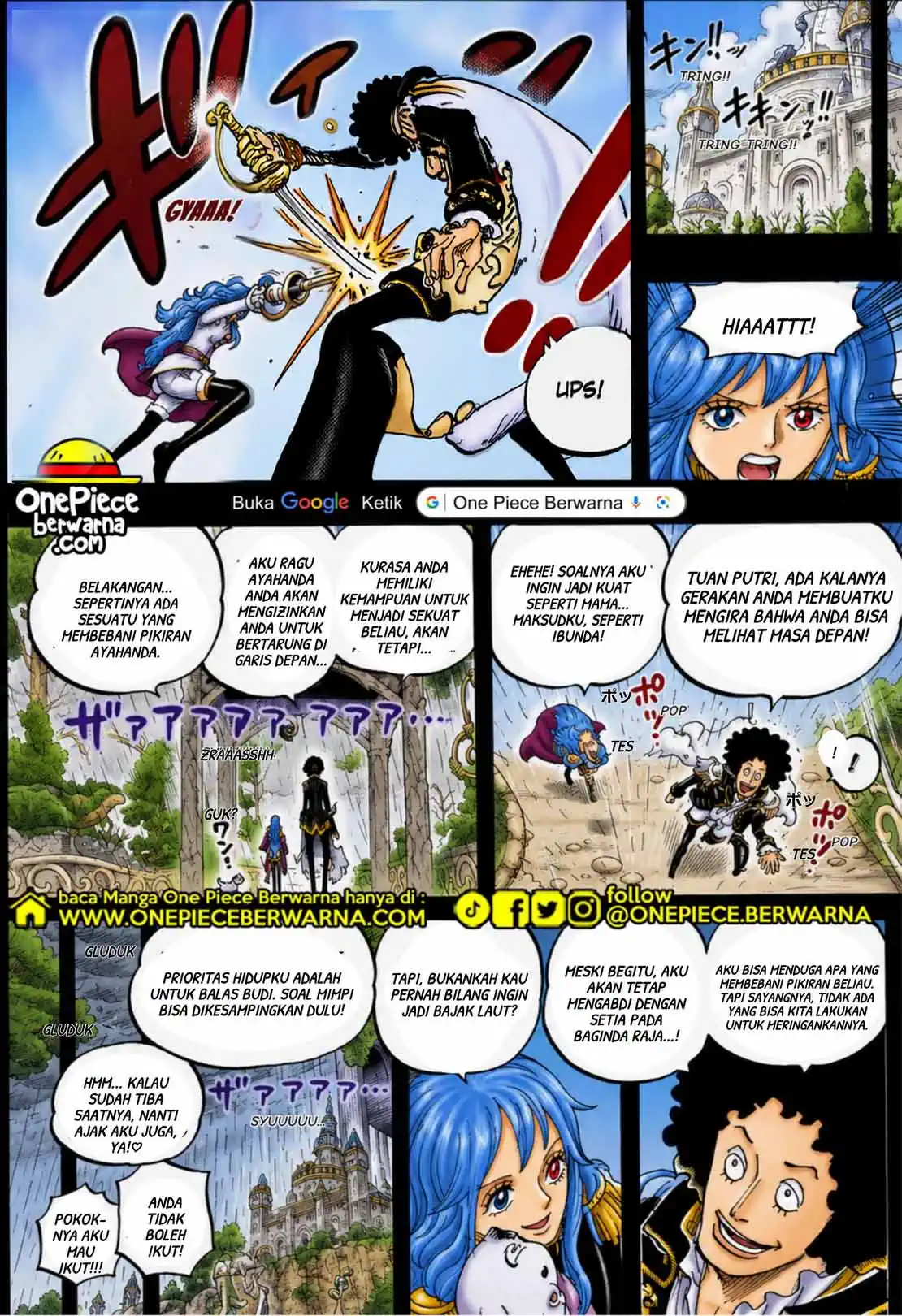 One Piece berwarna 1185 1186 1187 bahasa indonesia